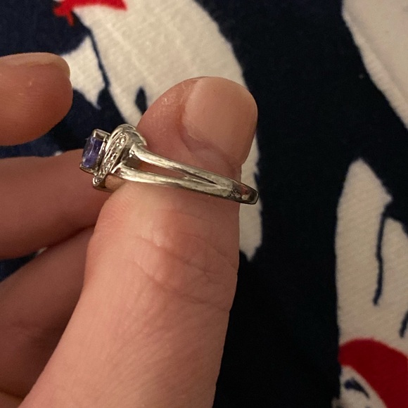 Sterling Silver Genuine Tanzanite Diamond … - Picture 3 of 8